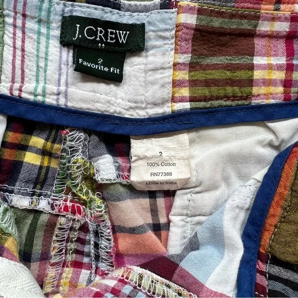 Vintage J.Crew Madras Plaid Capris – Summer 2008 – Size 2 🌞 - Picture 3 of 8